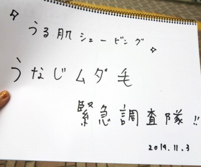 スケッチブック「うなじムダ毛緊急調査隊」