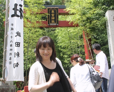 来宮神社の入り口に到着～