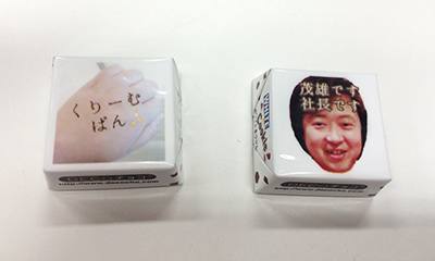 来場者プレゼントのオリジナルチロルチョコ