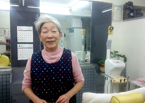 きめ細かいお肌をもつ、ベテラン理容師 和田さん