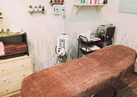 店内奥に設置された専用個室